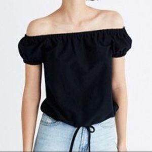 NWT black off the shoulder top
